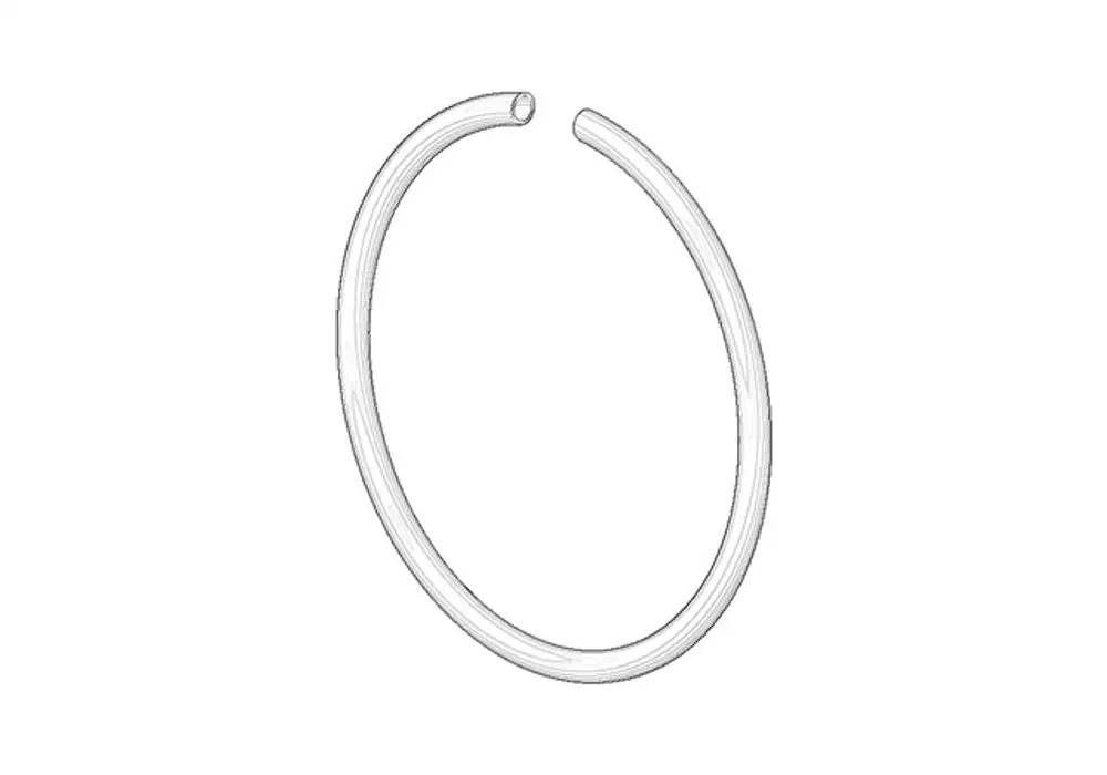 DORNBRACHT Halter ERSATZTEILE 081880503 D. 185 x 10 mm Messing gebürstet (23kt Gold), 081880503-28 Galeriebild 1